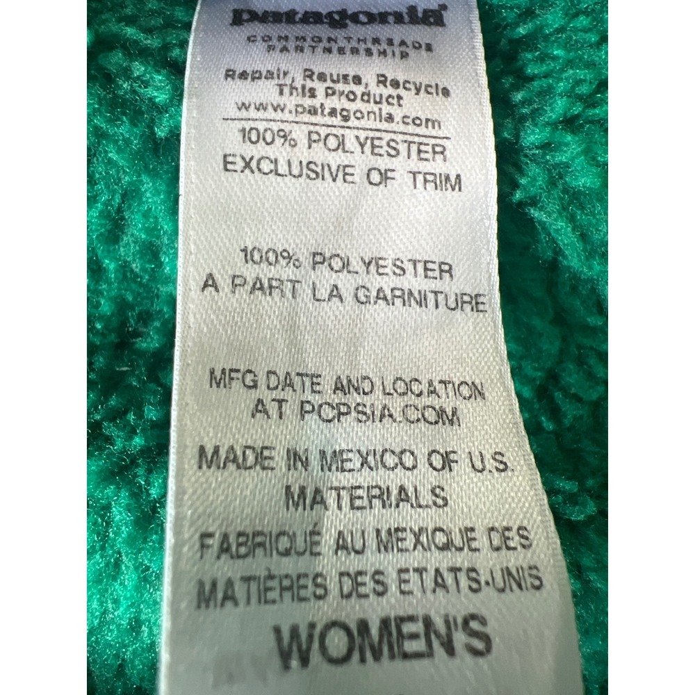 Patagonia Womens Re-Tool Snap-T Fleece Pullover Green Blue 25442 Medium Gorpcore - Picture 7 of 8